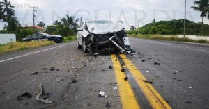 Fuerte accidente en la carretera Nautla-Gutiérrez Zamora