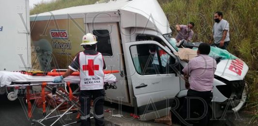 ¡A punto de matarse trabajador de Bimbo en Tihuatlán!